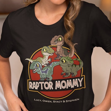 Personalized Gifts For Mom Shirt Raptor Mommy 01HULI050523
