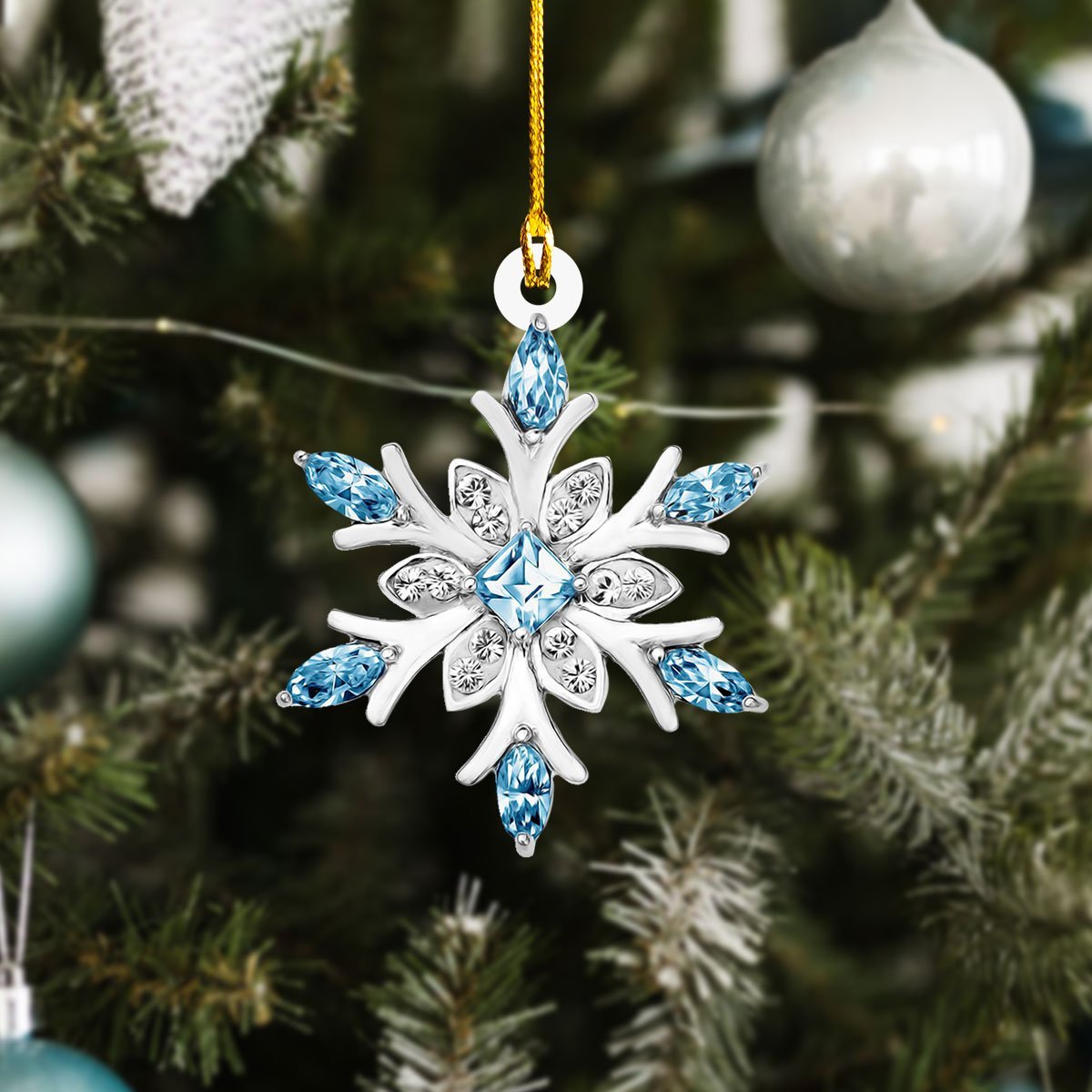 Shaped Ornament -Snowflake - T2K-749 Car Ornament