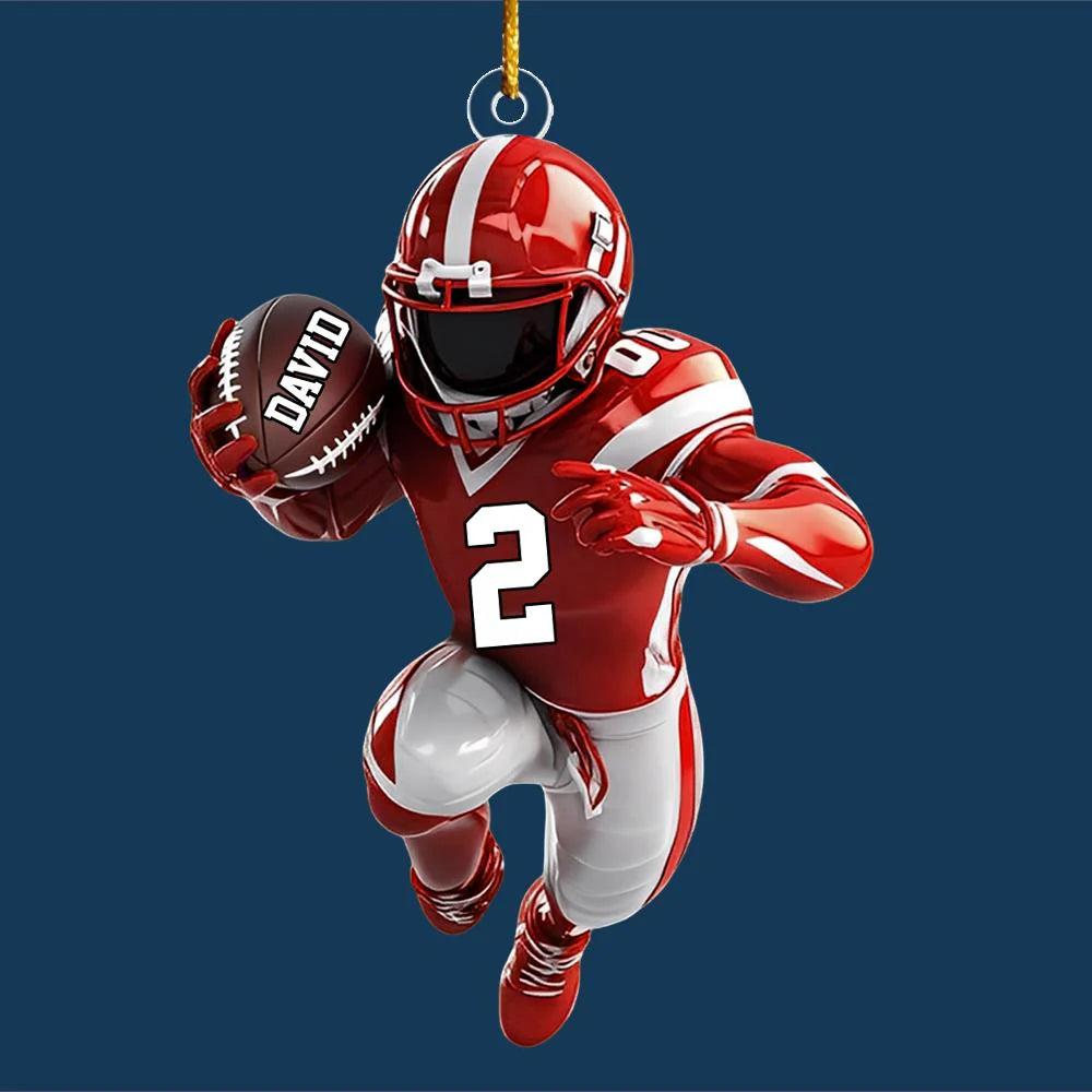 American Football Personalized Ornament - Gift For American Football Lovers