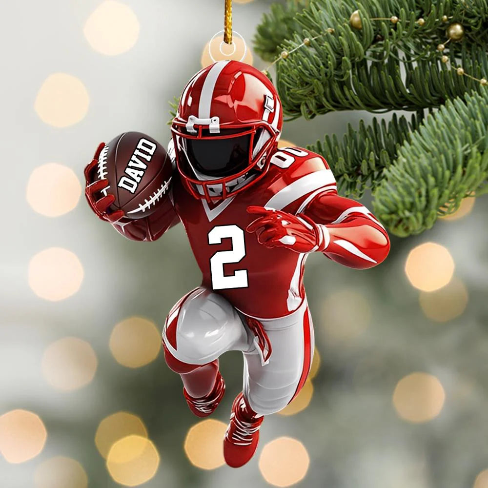 American Football Personalized Ornament - Gift For American Football Lovers