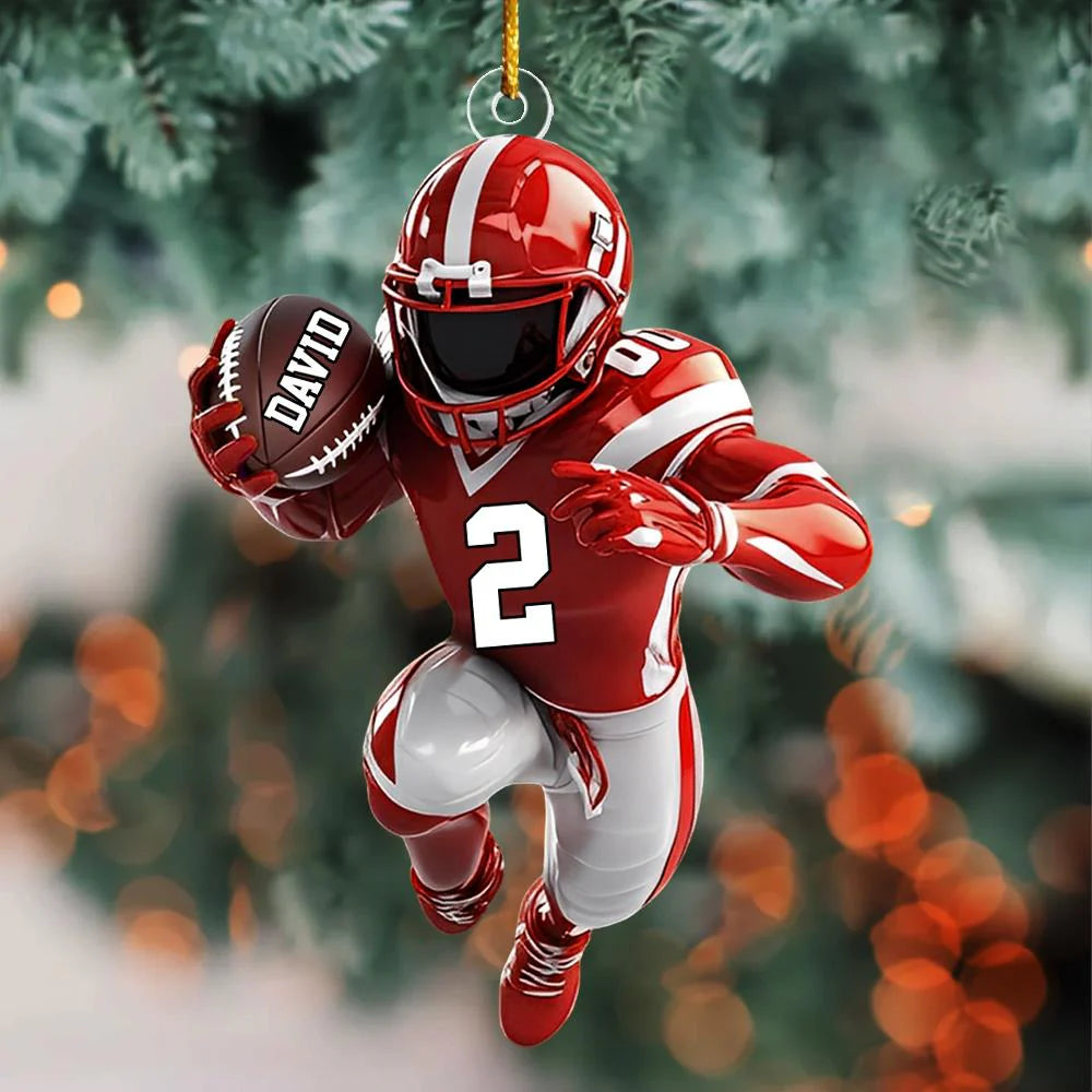 American Football Personalized Ornament - Gift For American Football Lovers