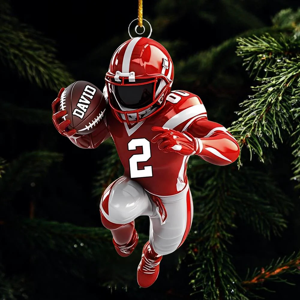 American Football Personalized Ornament - Gift For American Football Lovers