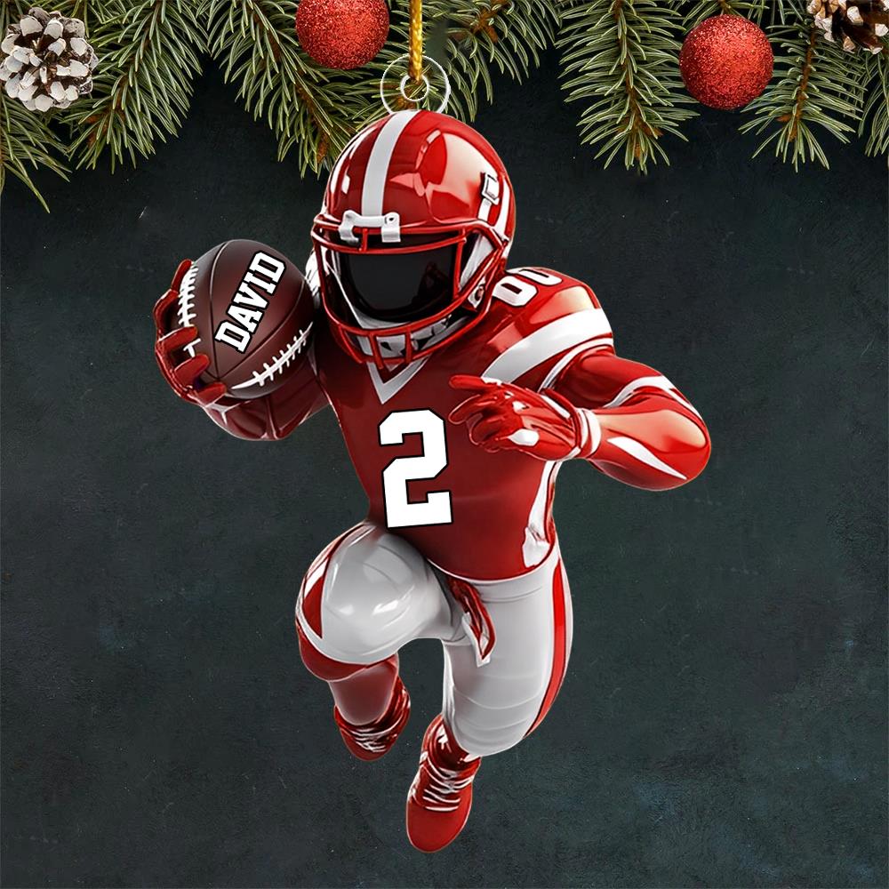 American Football Personalized Ornament - Gift For American Football Lovers