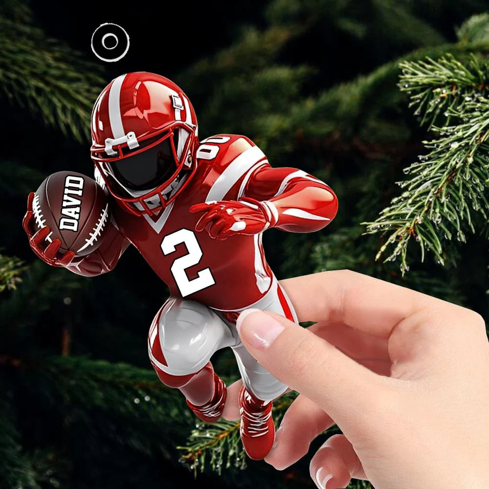 American Football Personalized Ornament - Gift For American Football Lovers