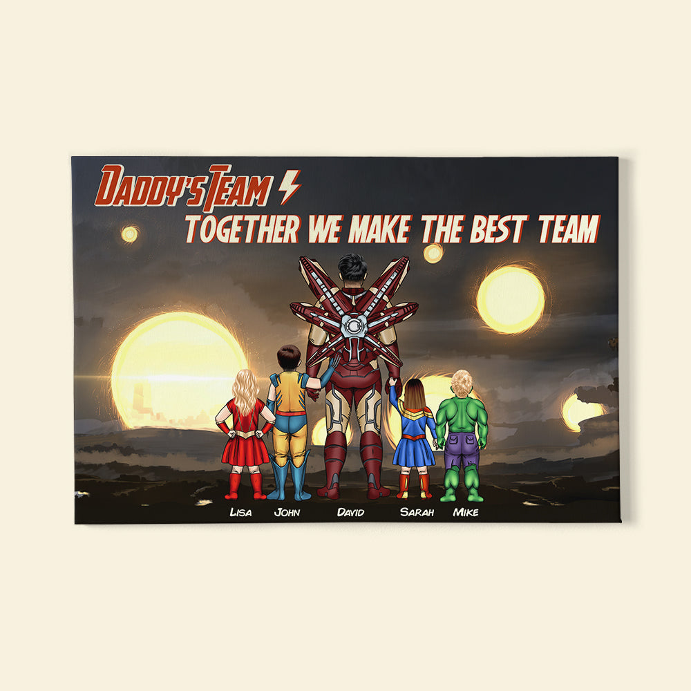 Father's Day- 02nahn220523tm Personalized Canvas Print Gift For Dad