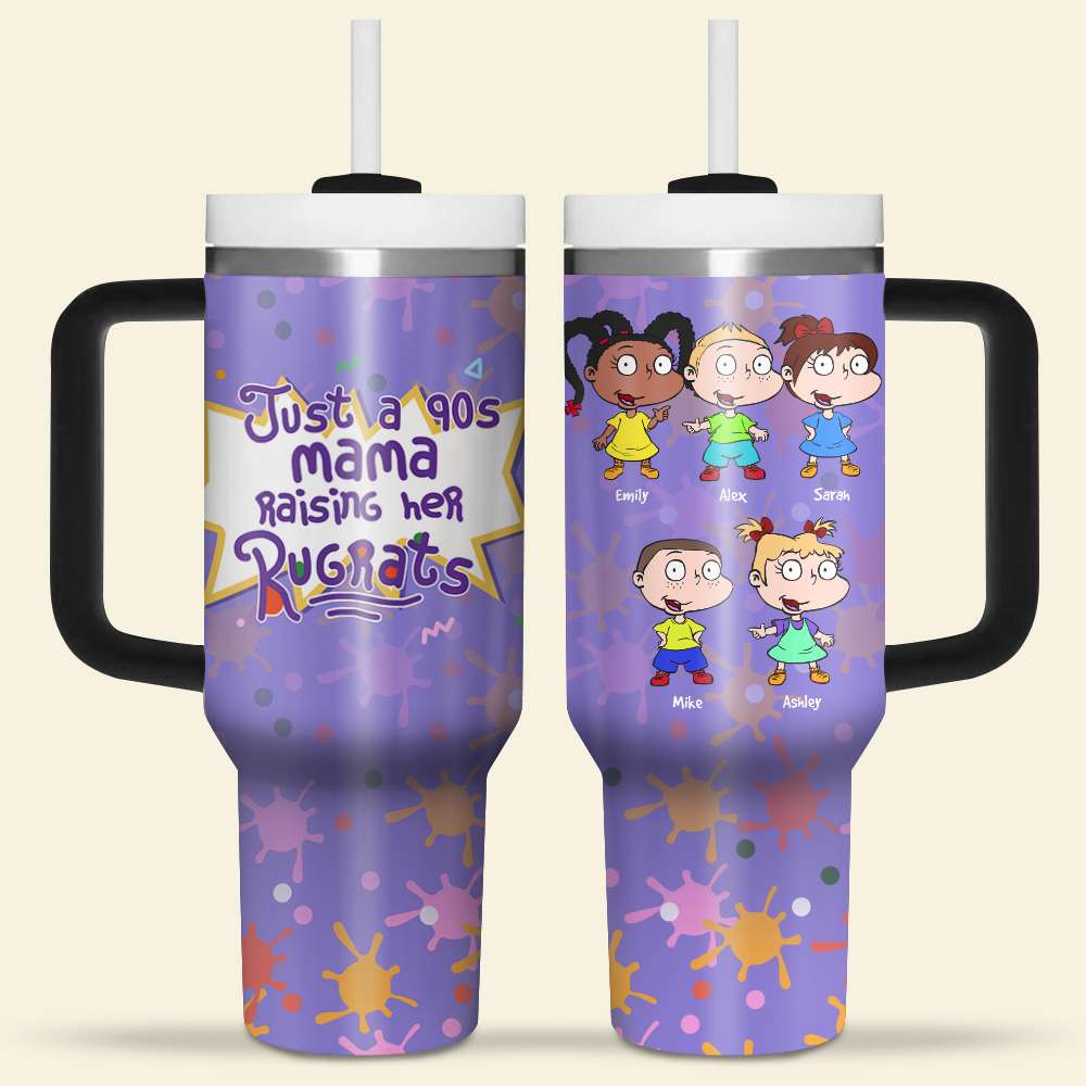 Personalized Gift For Mom 40oz Tumbler Just A 90s Mama 06NAHN090124TM