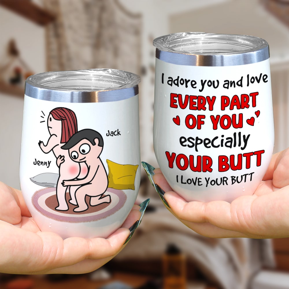 I Love Your Butt - Personalized Couple Mug -Funny Gift For Couple