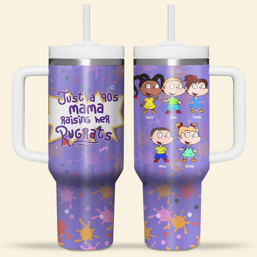 Personalized Gift For Mom 40oz Tumbler Just A 90s Mama 06NAHN090124TM