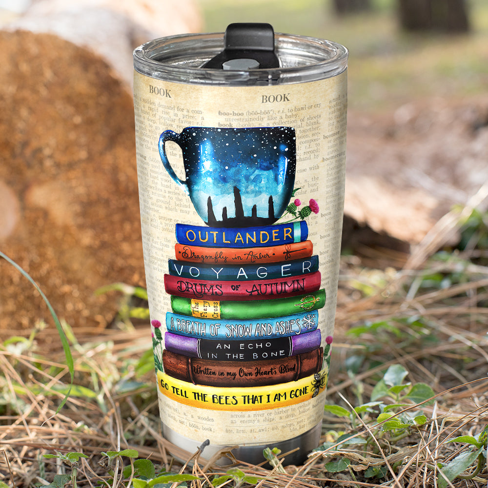Personalized Outlander Tumbler Cup - Just A Girl Who Loves Outlander Book Collection OLD2104