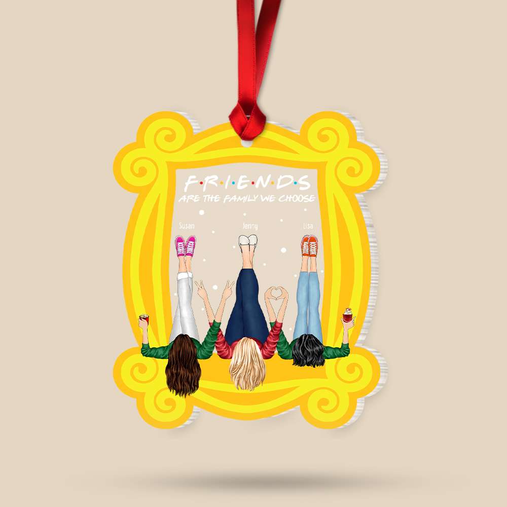 Drinking Friends Are The Family We Choose Personalized Friends Ornament