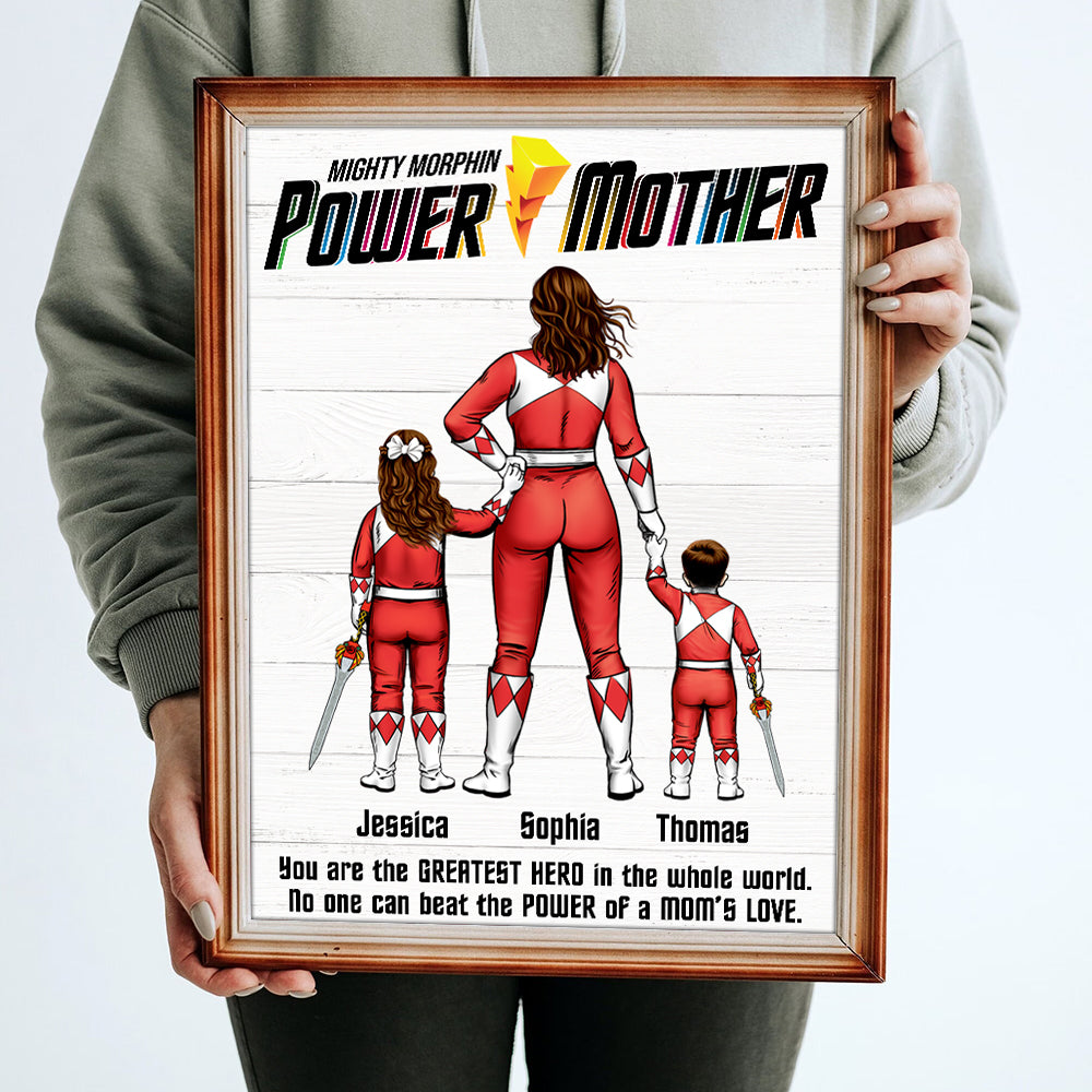 Power Dad Canvas Poster - Personalized Gift For Father 07HUDT120523