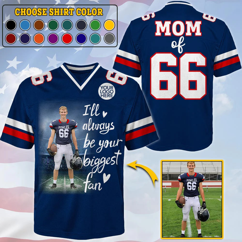 Custom Photo Football Game Day Football Jersey Gift For Football Lovers - Personalized Gift For Football Player