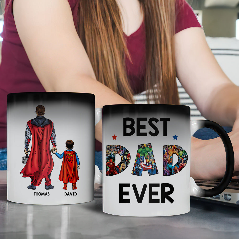 Best Dad Ever Personalized Father Magic Mug (Limited Edition)