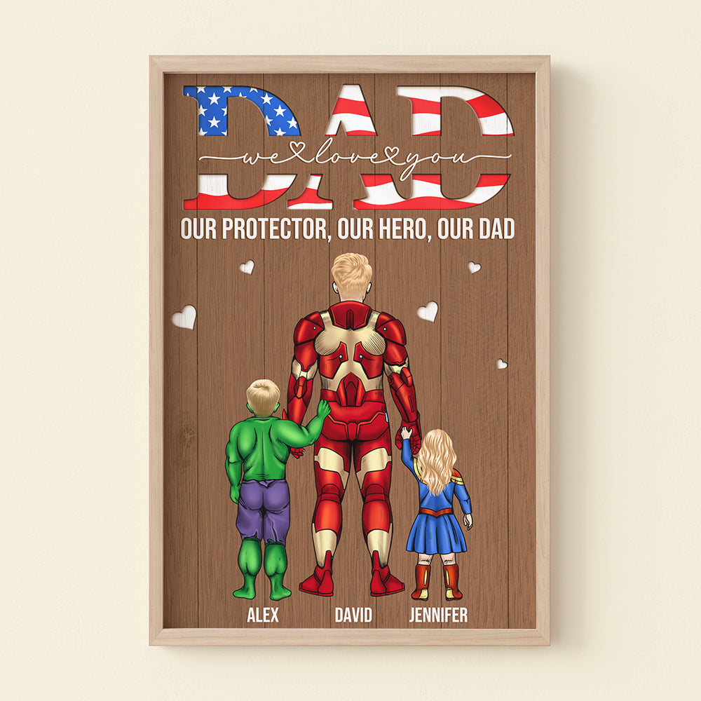 Father's Day 02NAHN250423TM Personalized Canvas Print Gift For Dad