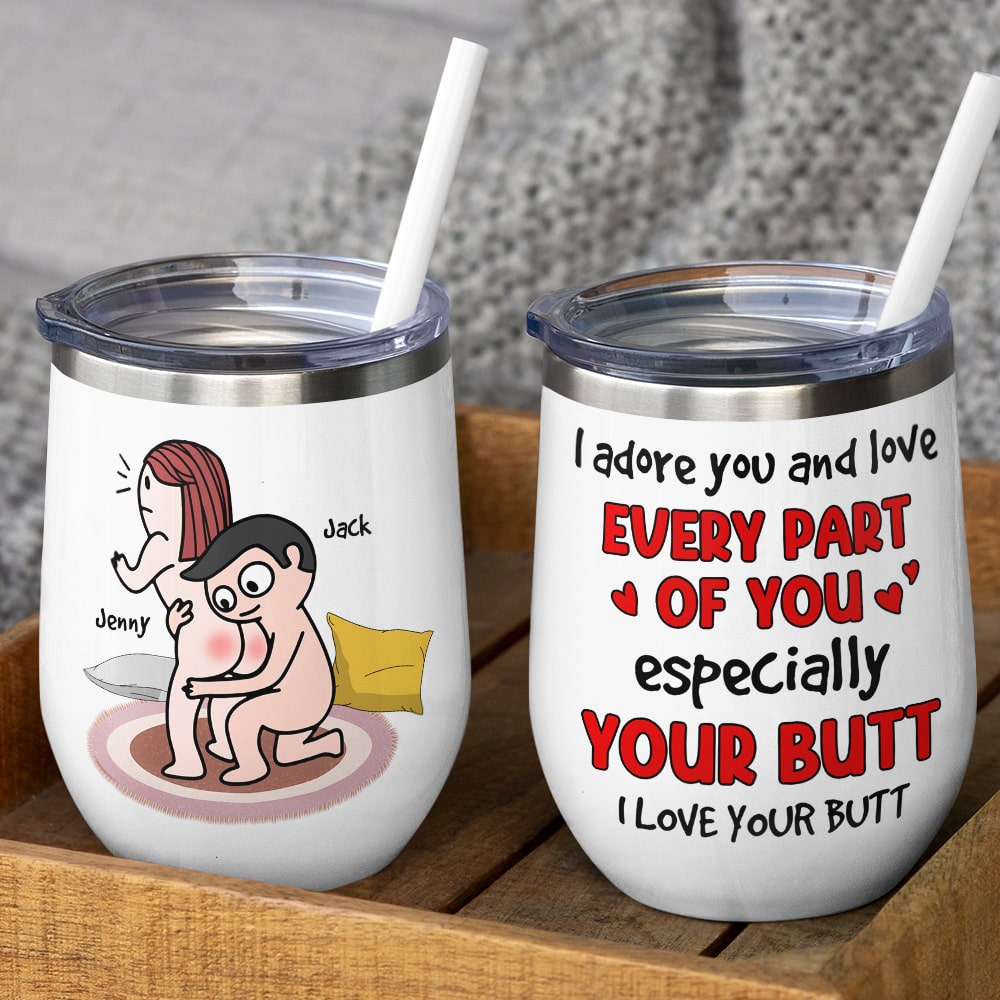 I Love Your Butt - Personalized Couple Mug -Funny Gift For Couple