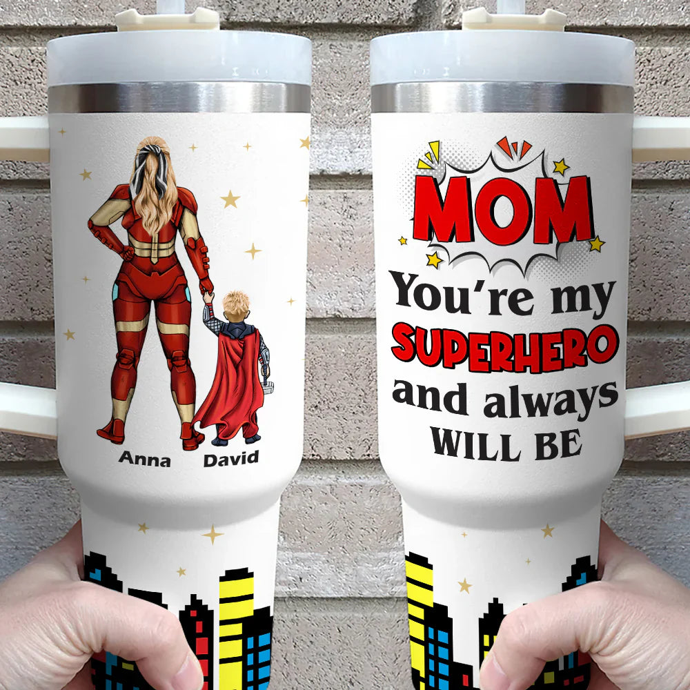 Super Mom Tumbler Cup - Personalized Mother's Day Gifts For Mom