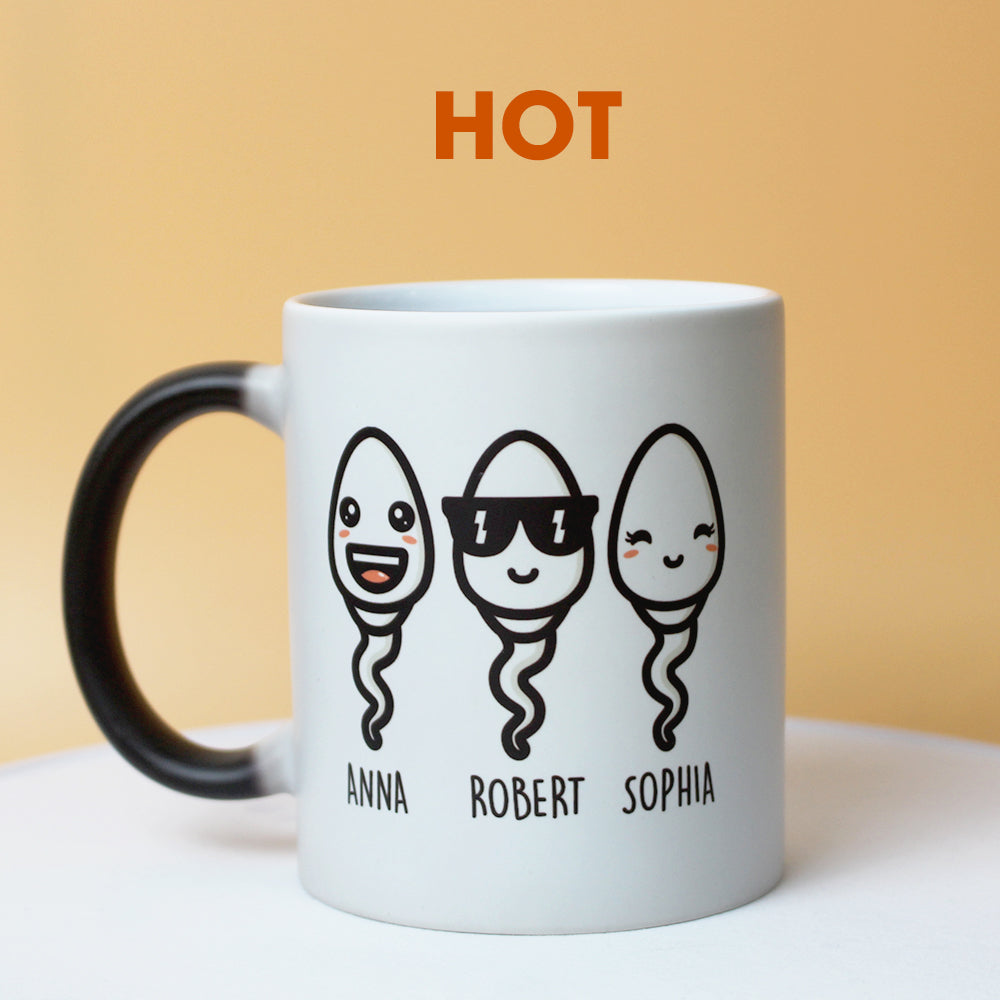 Seems Like Yesterday I Was Chilling In Your Balls Personalized Father's Day Magic Mug, Gift For Dad