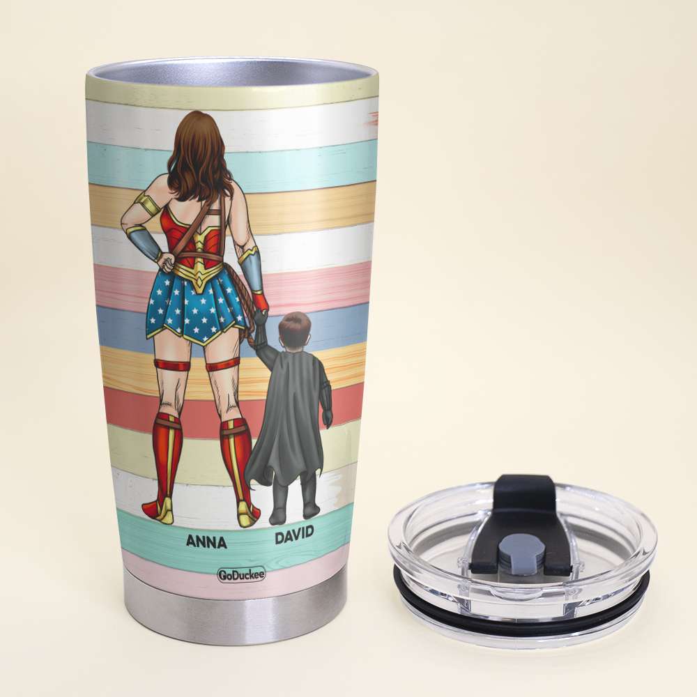 Dear Super Mom, Thank You For Comforting Me, Personalized Tumbler, Gift For Mom