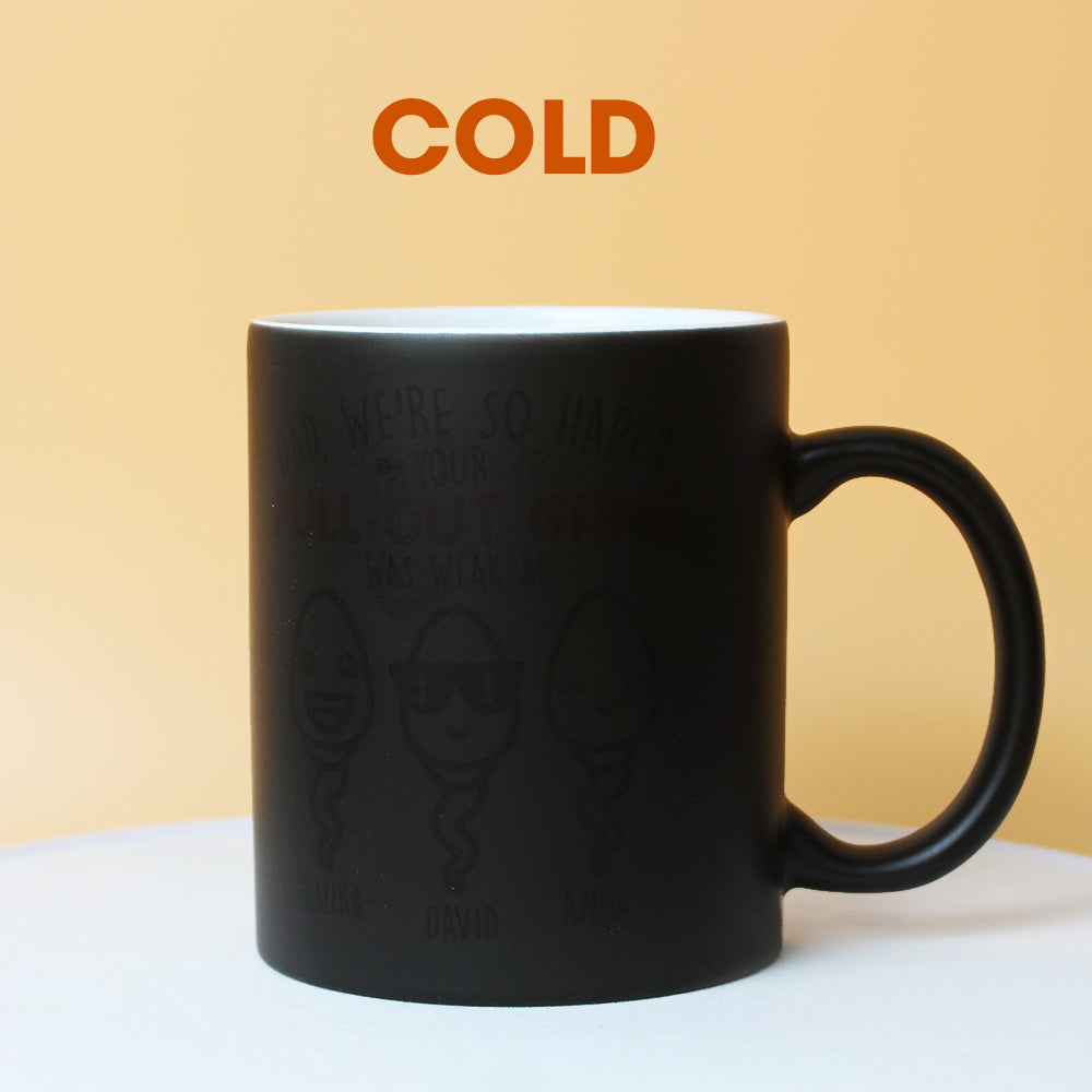 Dad Your Pull Out Game Was Weak, Personalized Magic Mug, Funny Father's Day Gifts for Dads FFG2705
