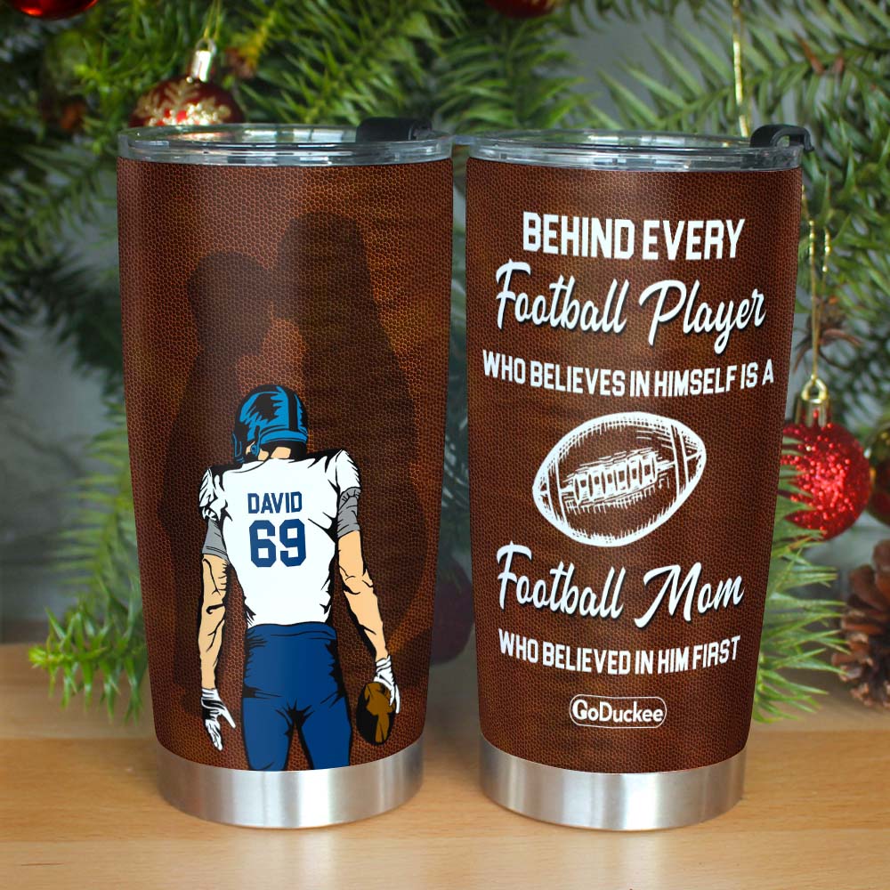 American Football Mom Tumbler - Personalized Tumbler For Football Mom