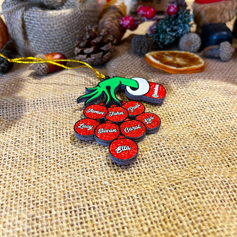 Hand Ornament, Personalized Kids Ornament, Gift For Grandma, Grandparents