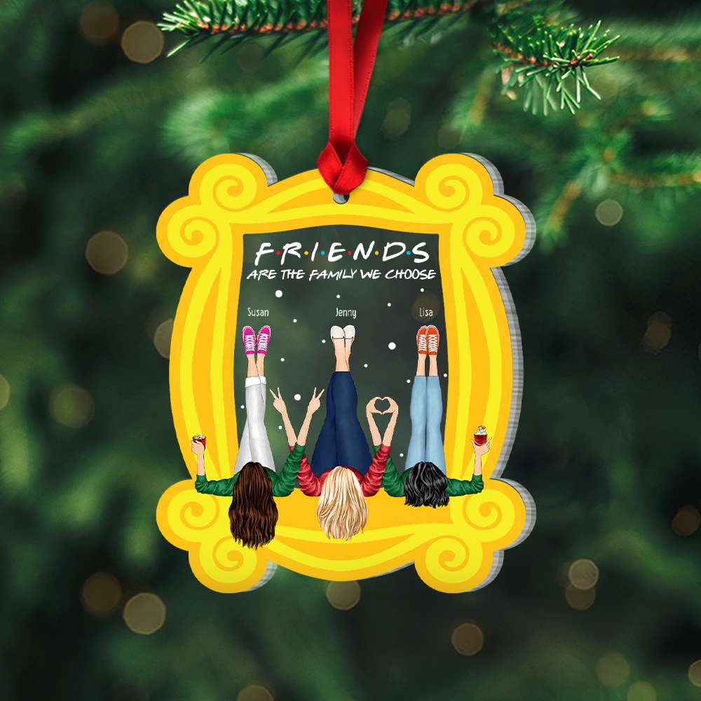 Drinking Friends Are The Family We Choose Personalized Friends Ornament