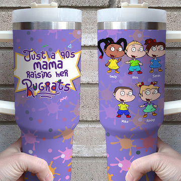 Personalized Gift For Mom 40oz Tumbler Just A 90s Mama 06NAHN090124TM