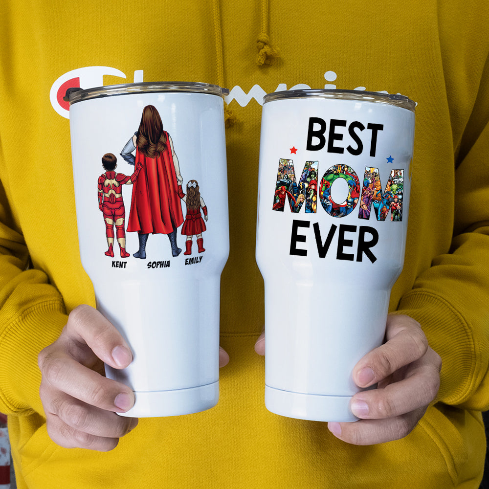 Best Mom Ever - Personalized Mug - Mother's Day Gift For Super Mom