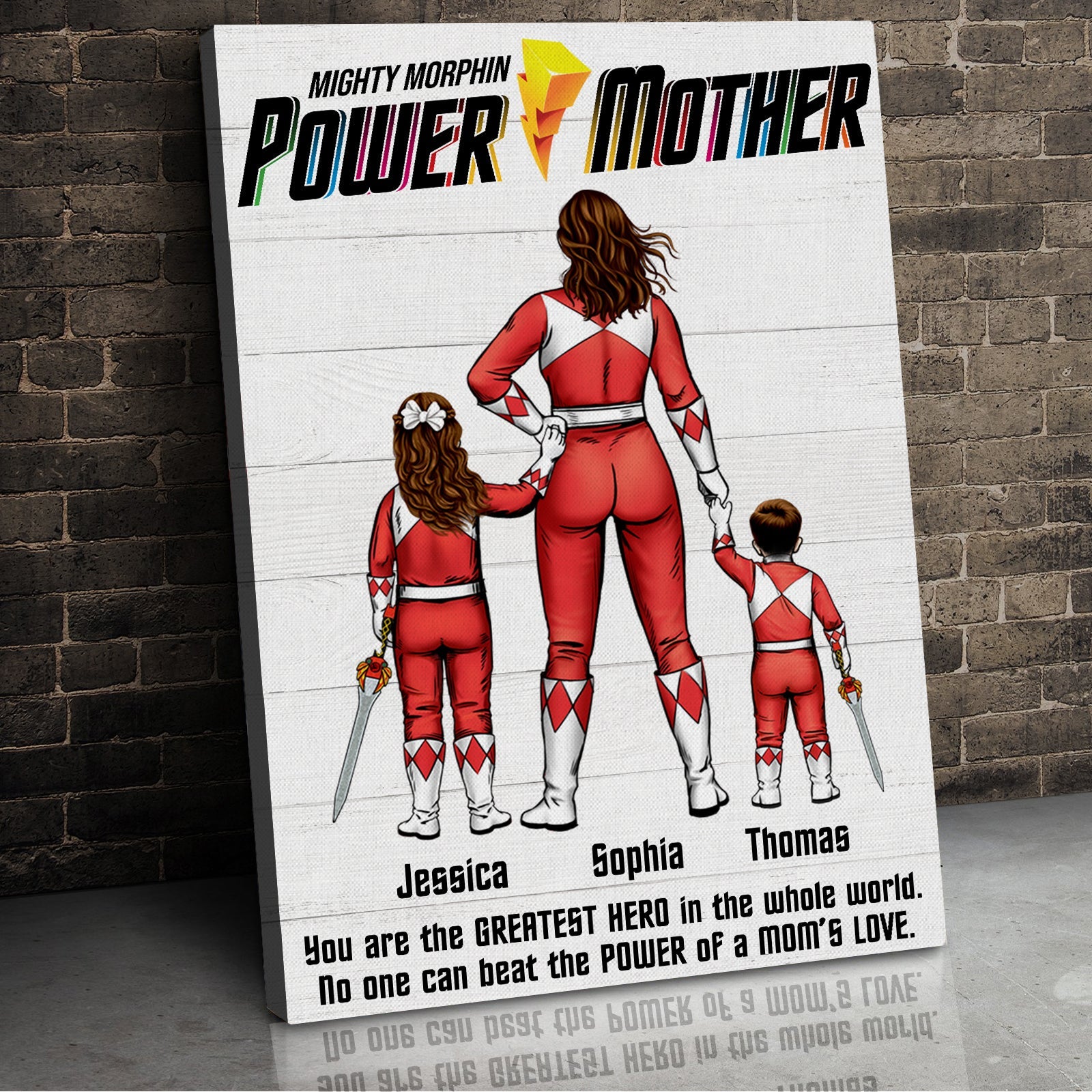 Power Dad Canvas Poster - Personalized Gift For Father 07HUDT120523