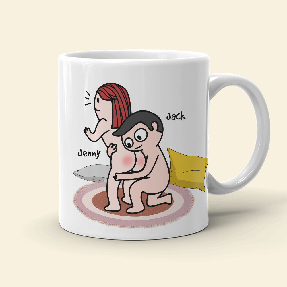 I Love Your Butt - Personalized Couple Mug -Funny Gift For Couple