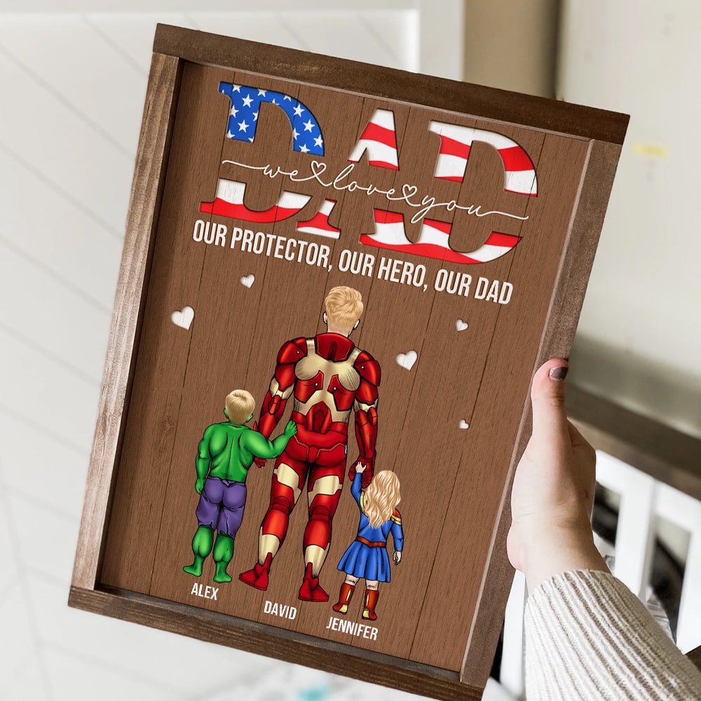 Father's Day 02NAHN250423TM Personalized Canvas Print Gift For Dad