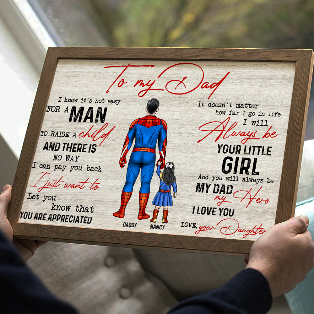 Personalized Gifts For Dad Canvas Print 2nalh240522 Father's Day Gifts