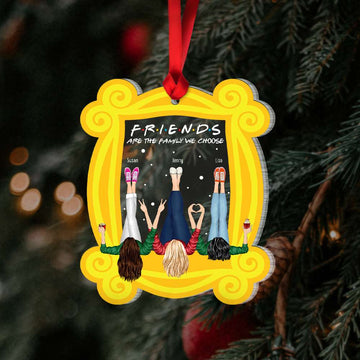 Drinking Friends Are The Family We Choose Personalized Friends Ornament