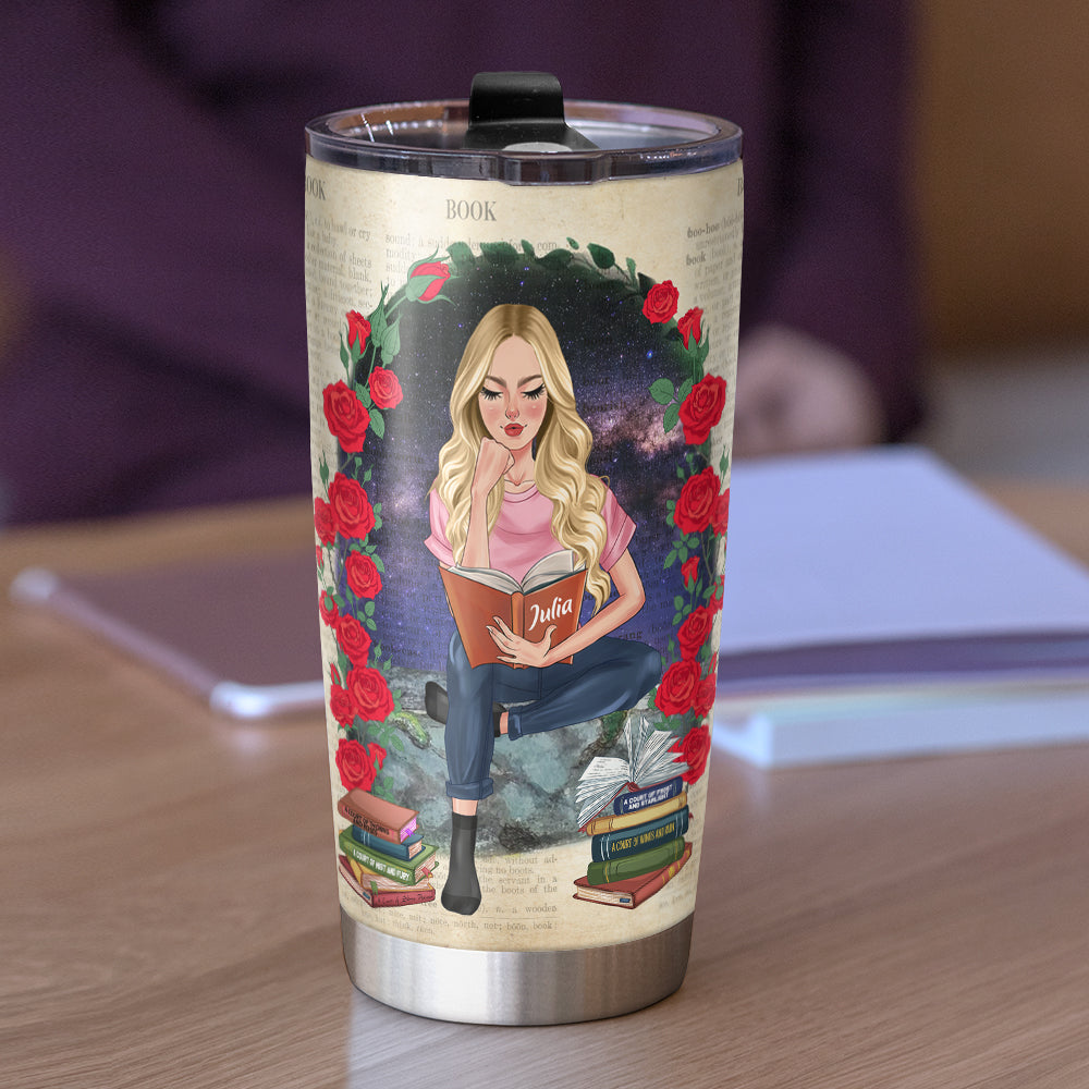Personalized ACOTAR Tumbler Cup - Sarah J.Maas A Court of Thorns and Roses Novel Lover