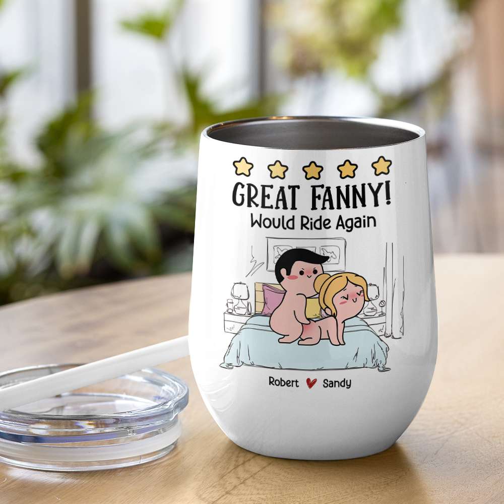 Great Fanny, Would Ride Again, Personalized Mug, Funny Gift For Couple