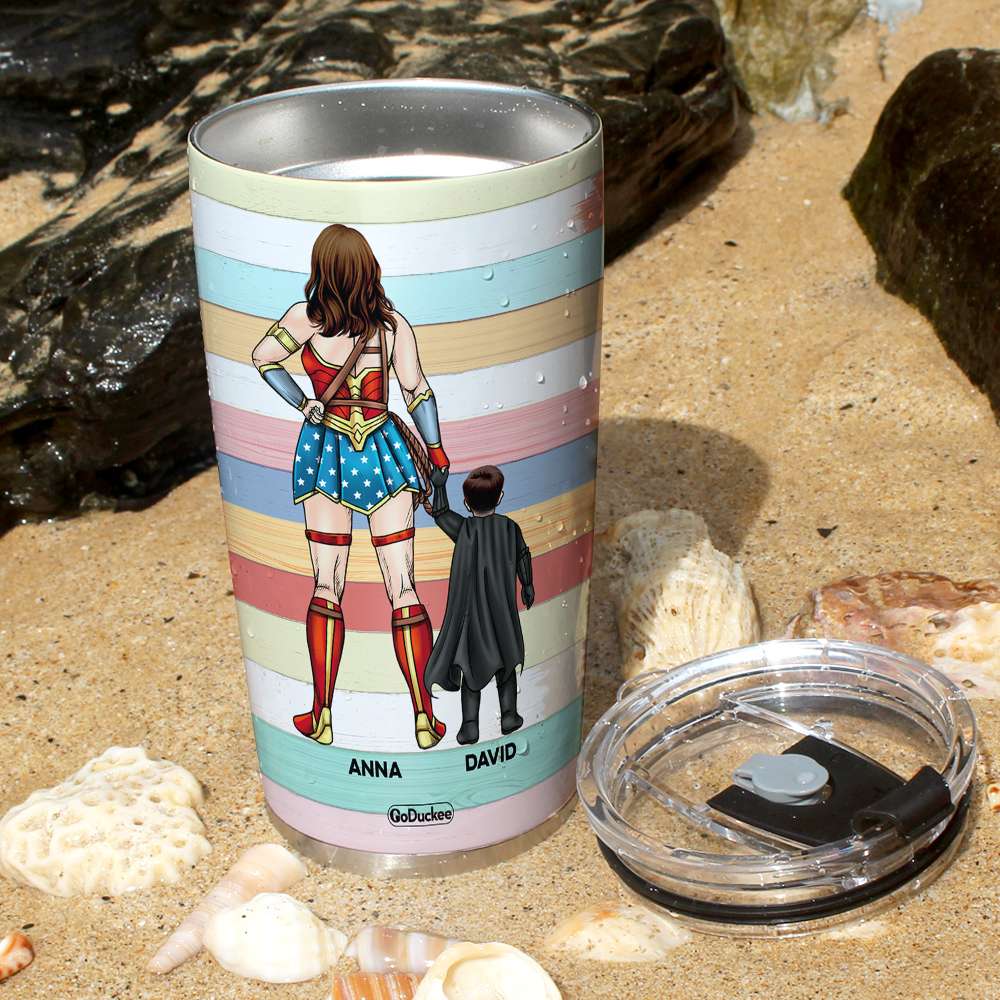 Dear Super Mom, Thank You For Comforting Me, Personalized Tumbler, Gift For Mom