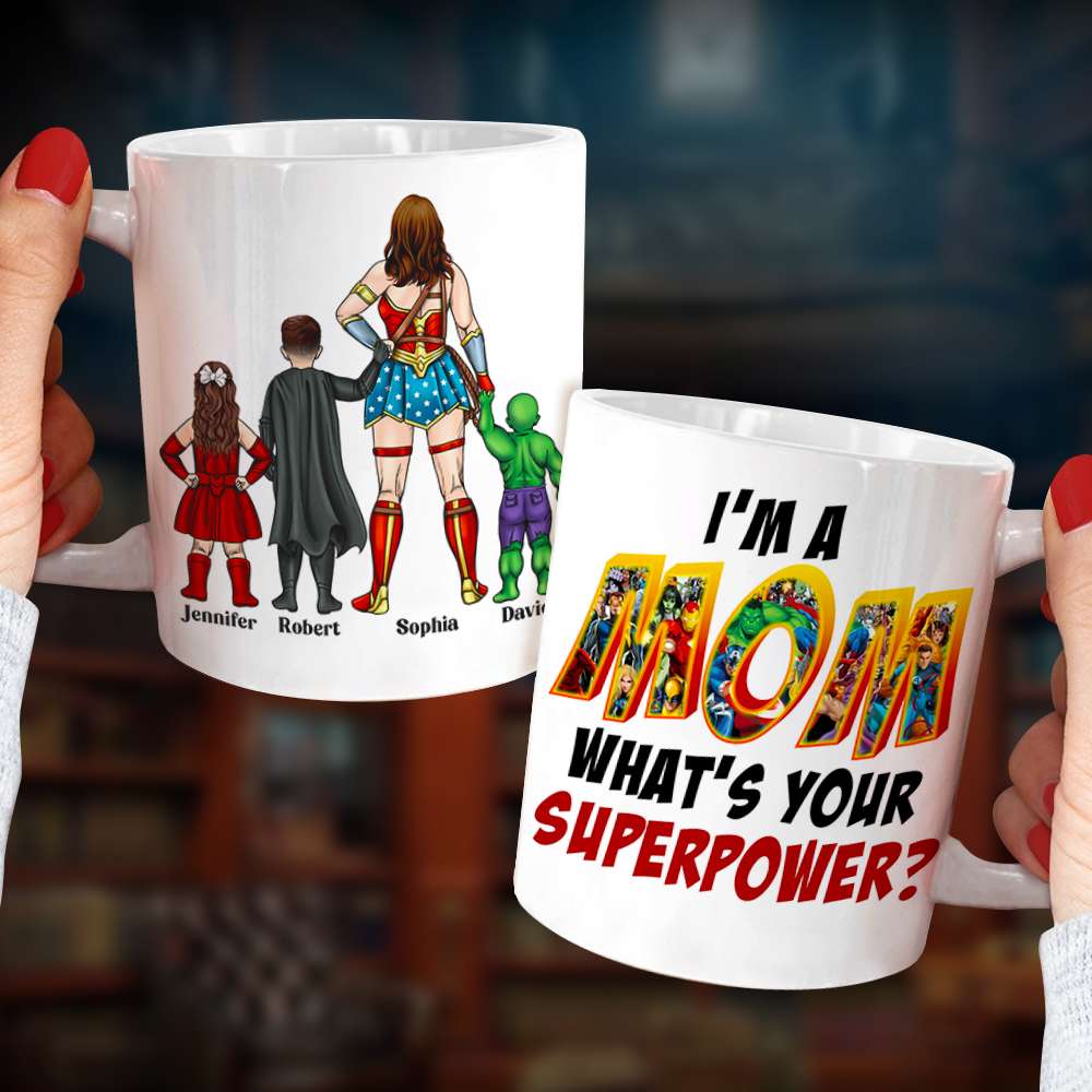 Superhero Mom DR-WHM-03dnqn180323tm Personalized Coffee Mug