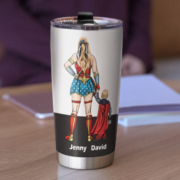 Super Mom Tumbler Cup - Personalized Mother's Day Gifts For Mom