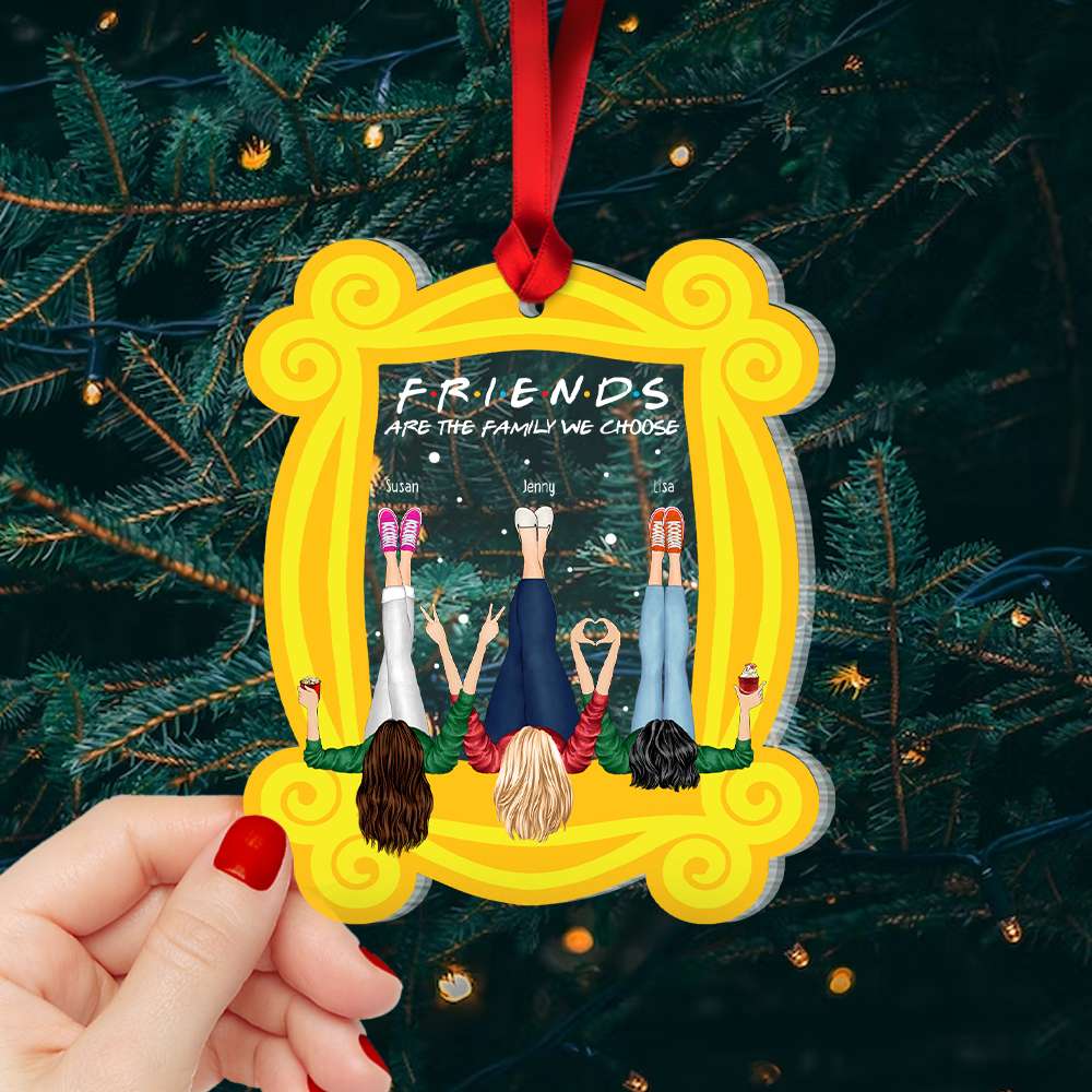 Drinking Friends Are The Family We Choose Personalized Friends Ornament