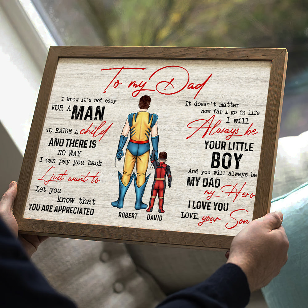 Personalized Gifts For Dad Canvas Print 2nalh240522 Father's Day Gifts
