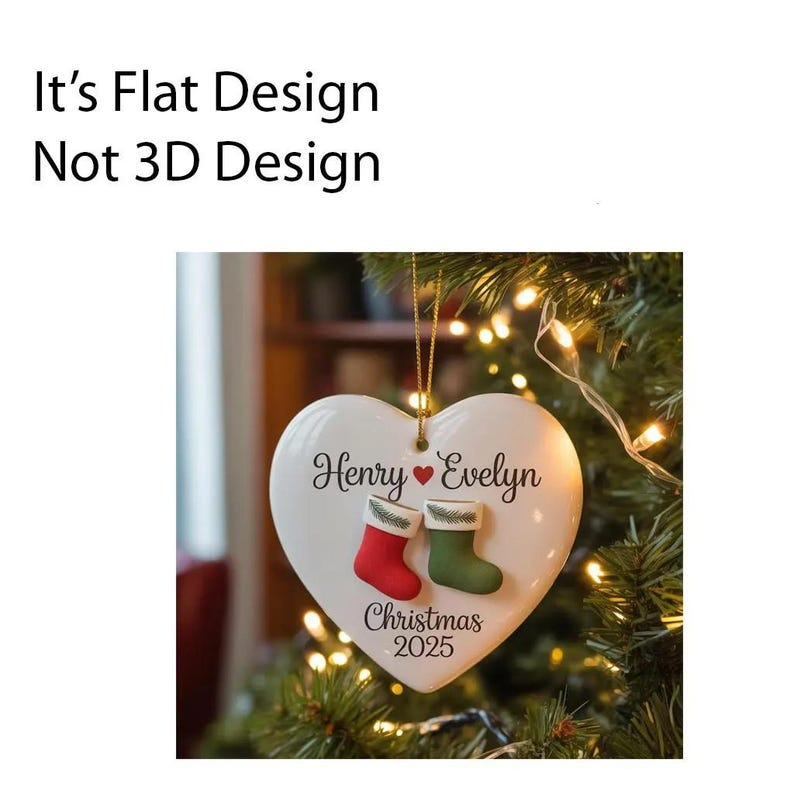 Personalized Couple Christmas Ornament 2025, Custom Couple Christmas 2025 Ornament, Together Ornament, New Couple Keepsake, Gift For Couple