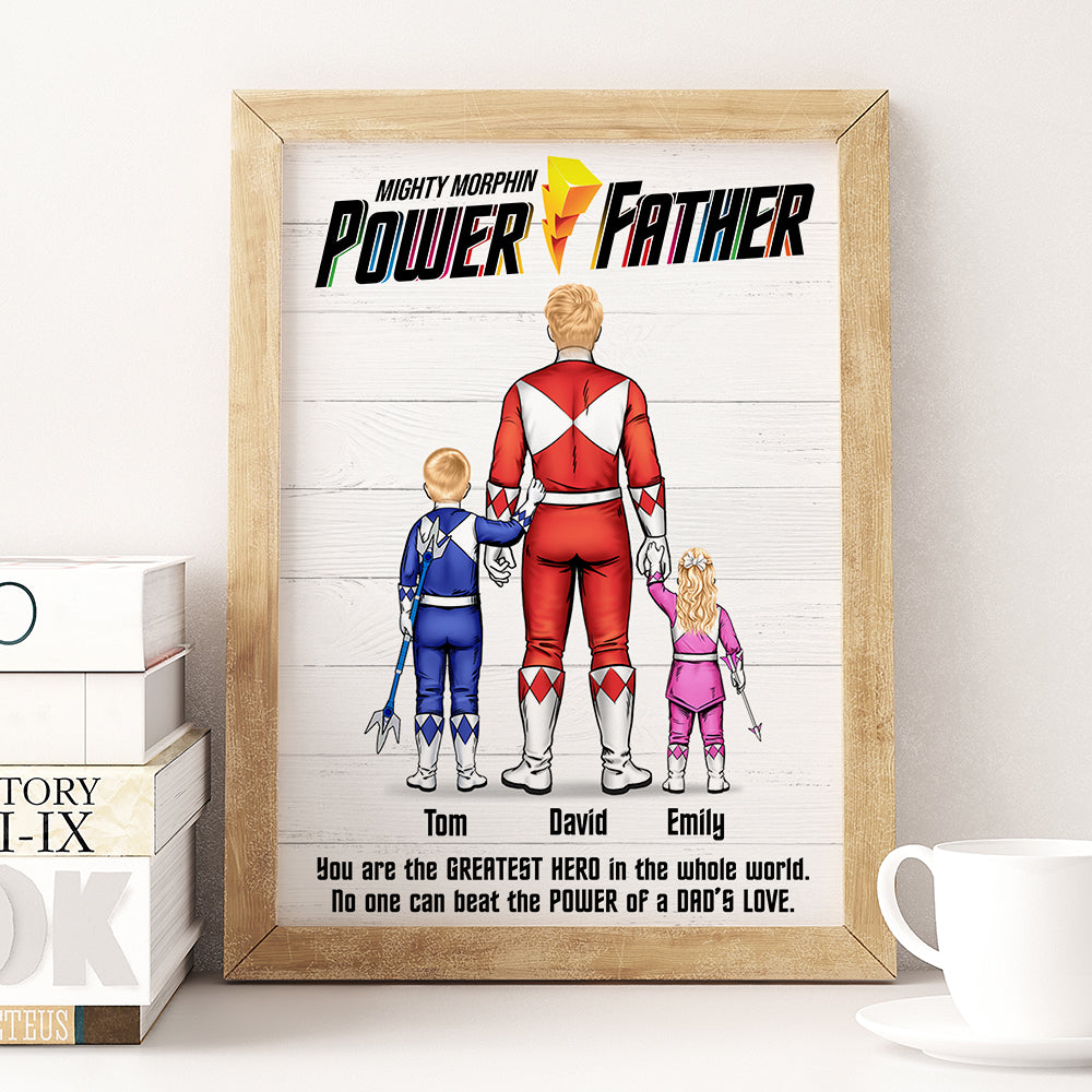 Power Dad Canvas Poster - Personalized Gift For Father 07HUDT120523
