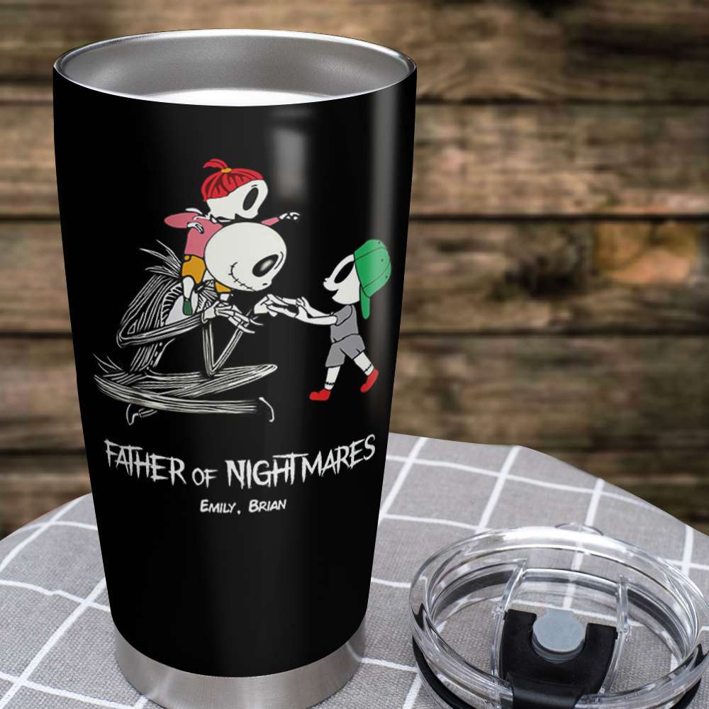 Dad Mom And Children 02QHDT230323 Personalized Black Coffee Mug