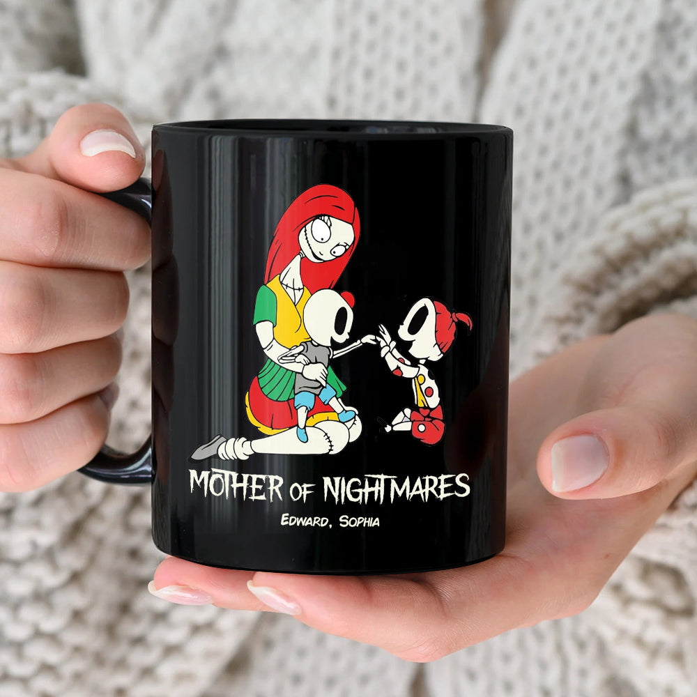 Dad Mom And Children 02QHDT230323 Personalized Black Coffee Mug