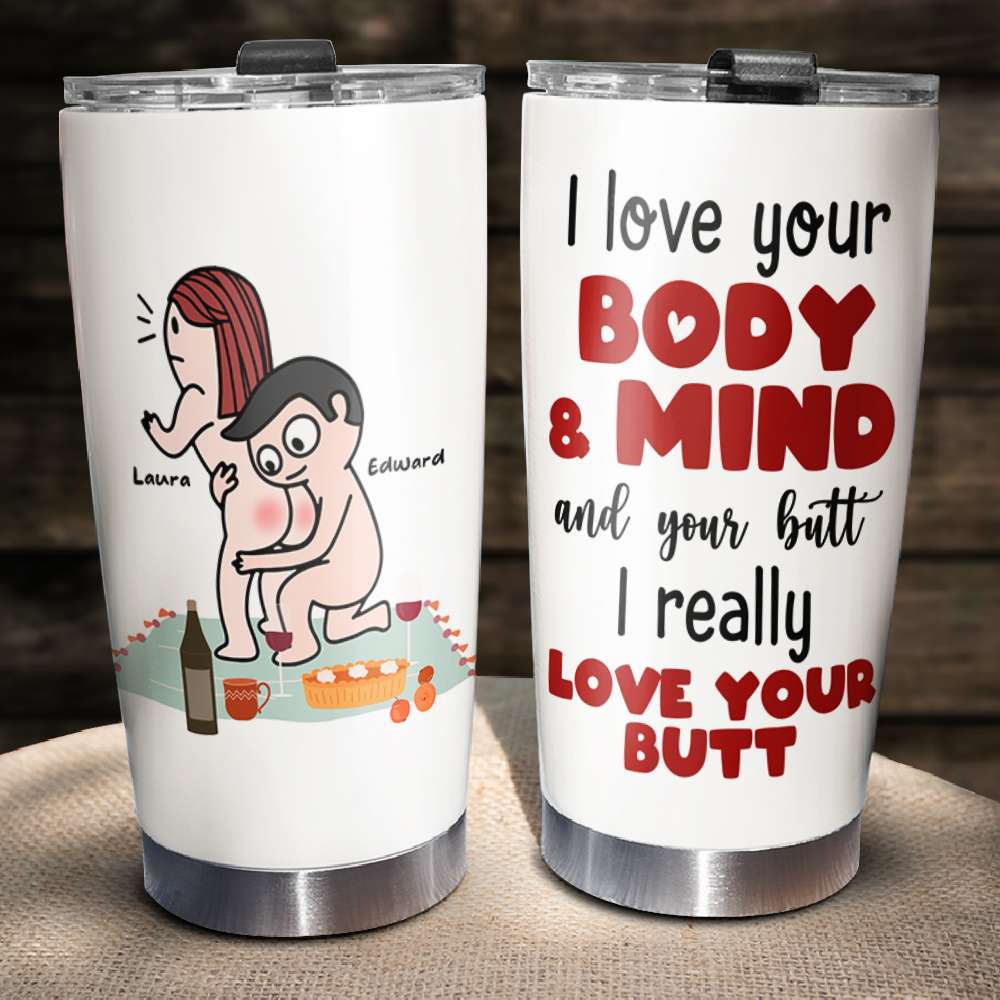 I Really Love Your Butt Personalized Mug, Funny Gift For Couple