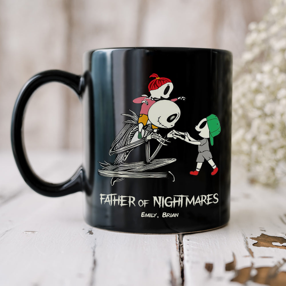 Dad Mom And Children 02QHDT230323 Personalized Black Coffee Mug