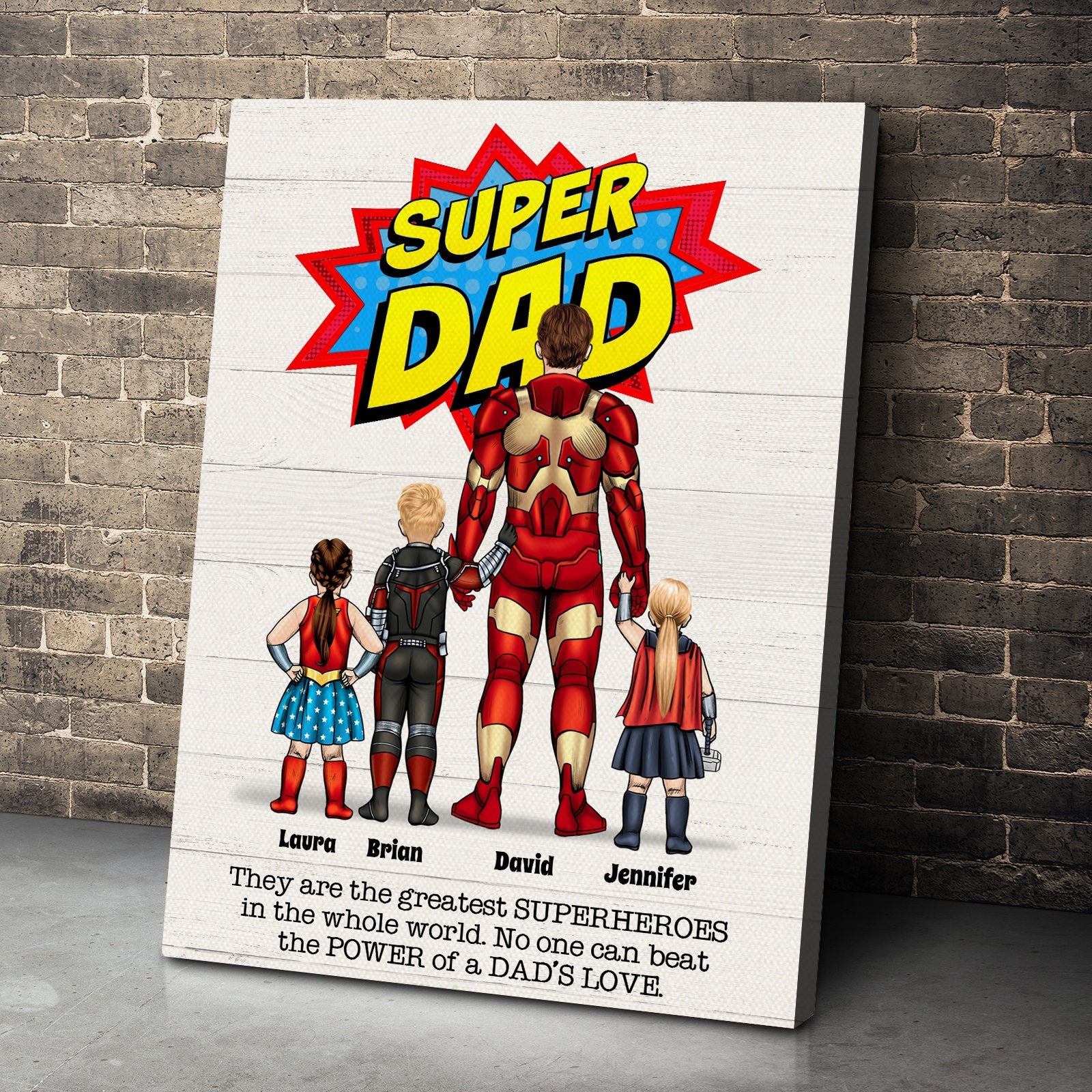 Super Mom Canvas Prints - Personalized Gifts For Mother's Day 04HUDT010323TM