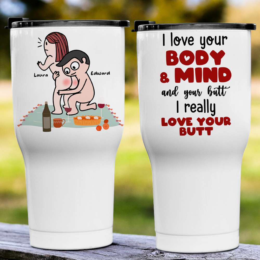 I Really Love Your Butt Personalized Mug, Funny Gift For Couple