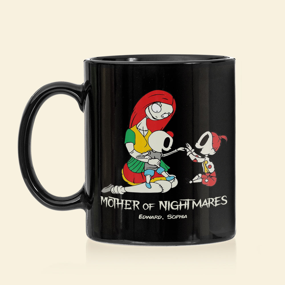 Dad Mom And Children 02QHDT230323 Personalized Black Coffee Mug