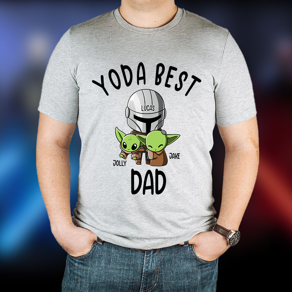 Best Dad In The Galaxy - Personalized Shirts - Gift For Father's Day